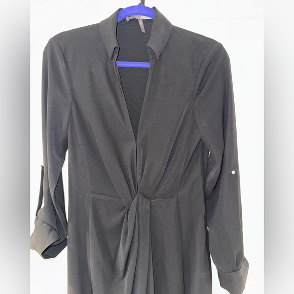 Elegant Black Dress Halston Heritage Size 4 EUC - Picture 4 of 9